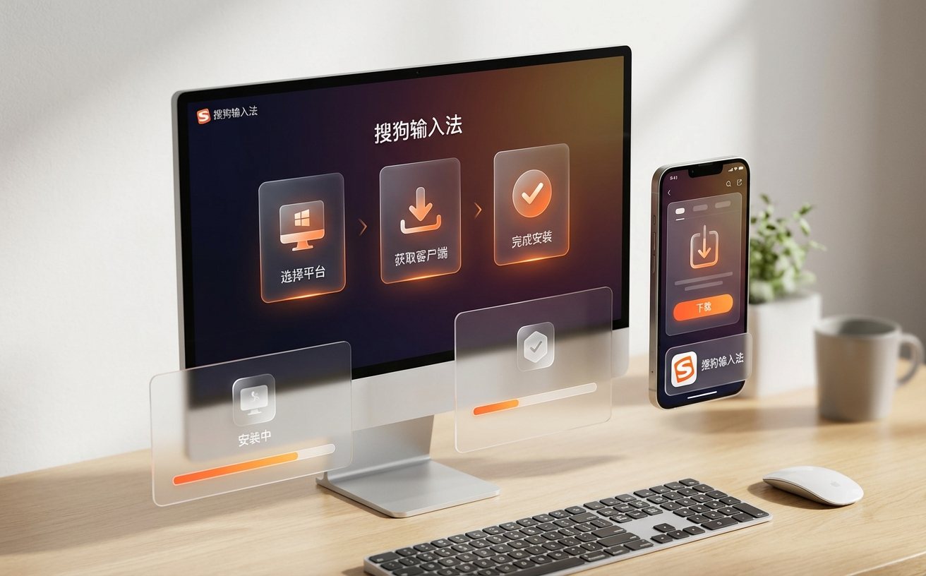 搜狗输入法下载安装步骤与客户端界面展示